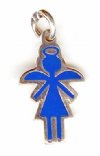 Sterling Silver 18x11mm Angel Pendant